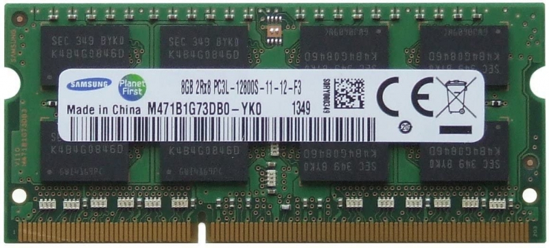رم لپ تاپ سامسونگ مدل DDR3 12800s MHz PC3L ظرفیت 8 گیگ