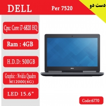 لپ تاپ Dell per7520 کد 6770